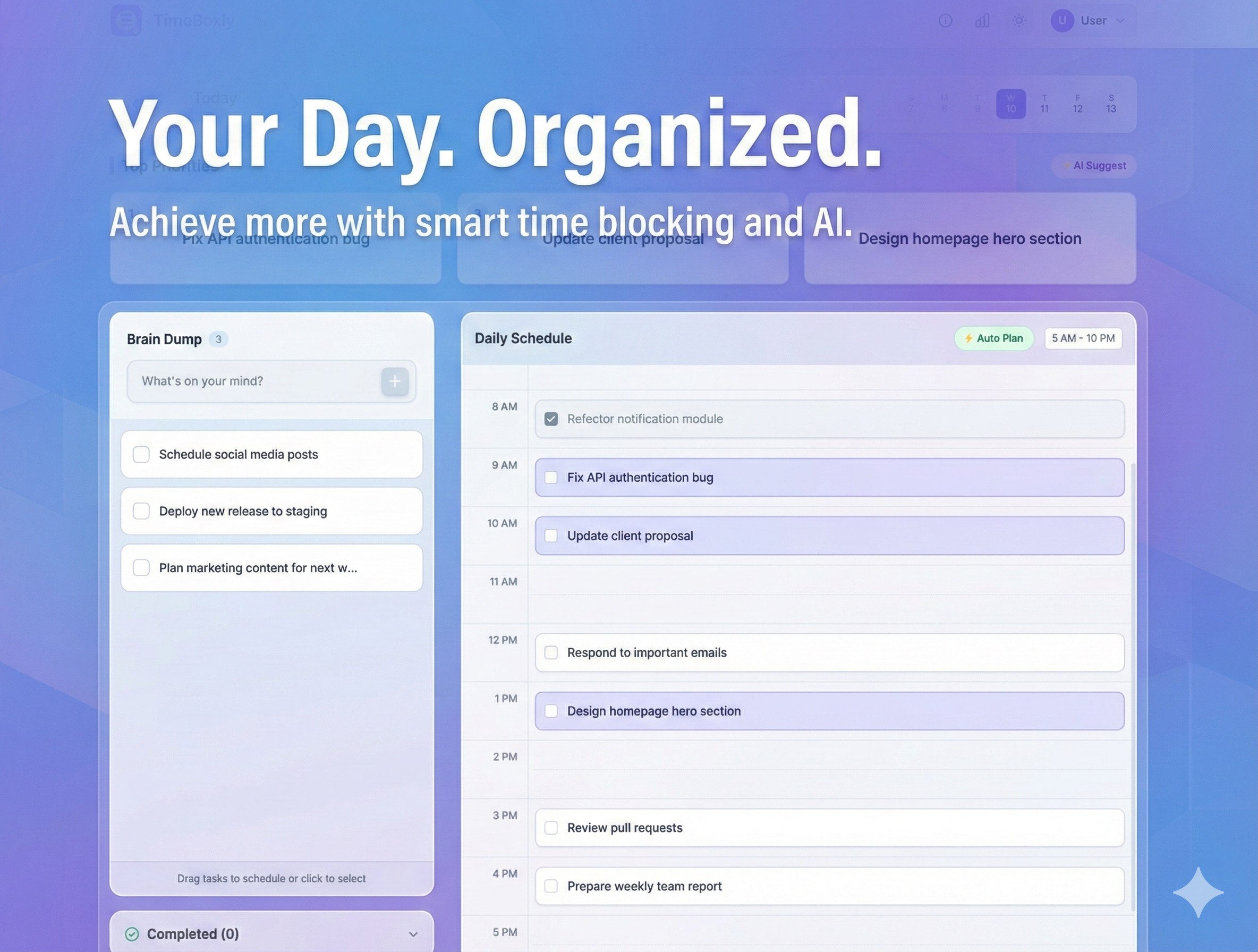 TimeBoxly.app — AI-Powered Time & Task Management